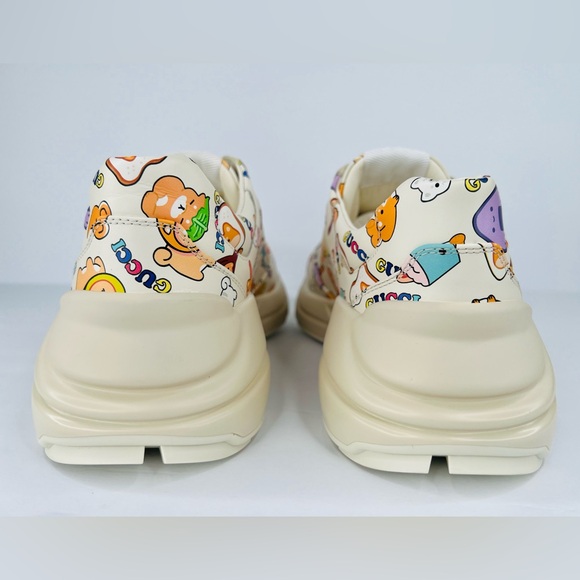 GUCCI Rhyton Love Parade Anime Zoo Animal Logo Women Sneakers Size EU 40.5 - Picture 5 of 13